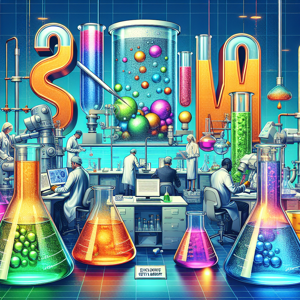 Design a vivid and detailed illustration pertaining to the subject of water contamination with heavy metals. Set in a high-tech laboratory, depict a team of chemists of mixed genders and descents, working diligently on experimentations. Include piles of scientific documents, beakers filled with multicolored liquids representing various metals, droplets precipitating from a pipette into a beaker. In the foreground, prominently illustrate the numbers '$228M' in embossed 3D style to symbolize the settlement value. Surroundings should look modern with futuristic technology. Include a banner at the top of the image that reads 'Exclusive ALS Settlement'.