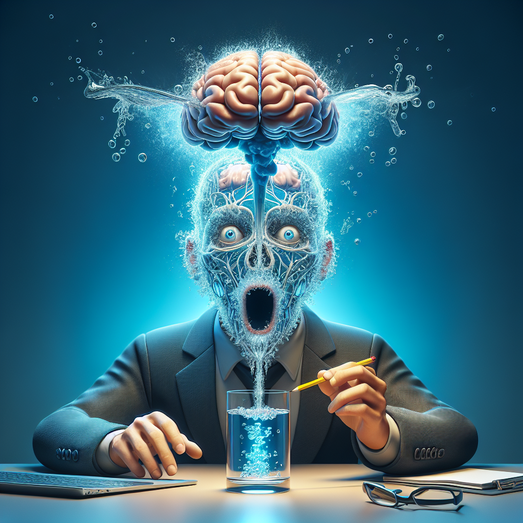 Generate a high-quality, photorealistic image depicting a scientific concept. The image should illuminate the connection between neurotoxic agents found in water and the medical condition ALS. Use natural lighting and soft shadows to emphasize the gravity of the topic, and the element of surprise is captured by the phrase 'shocking truth'. Remember to create a balanced representation of the research and mind-boggling revelation regarding this complex health issue.