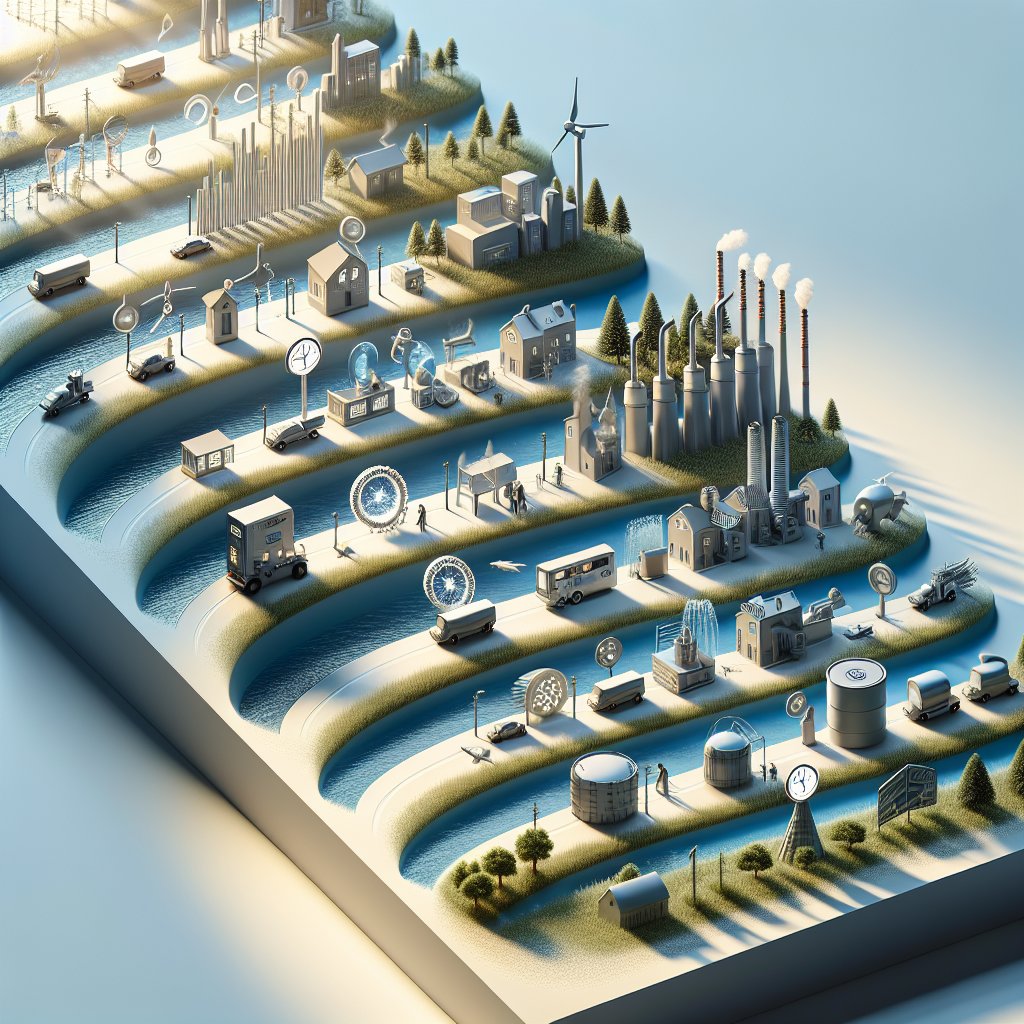 Generate a photorealistic image using natural lighting and soft shadows. The image should depict a timeline of significant safety events related to water usage. Each event should be symbolized by representative objects or scenarios, arranged in a chronological order to narrate the story of water safety improvements over time. The timeline should look eye-catching and informative, shedding light on the importance of water safety.