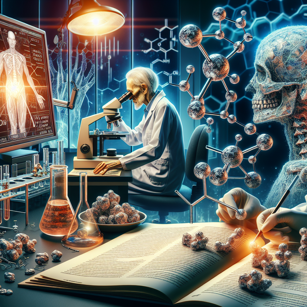 Picture an evocative scene related to medical research on ALS (also known as Lou Gehrig's disease) and its links to metal toxicity in women. This scene is set in a laboratory where East Asian and Caucasian women scientists are deeply engaged in examining and analyzing mineral samples under a microscope. Beside them, a monitor displaying complex molecular structures of metal compounds is visible. An opened scientific journal on the table reveals an article about ALS, highlighting a figure that shows a metal link in the disease. All these elements hint at the shocking discovery that is about to transform the understanding of this disease.