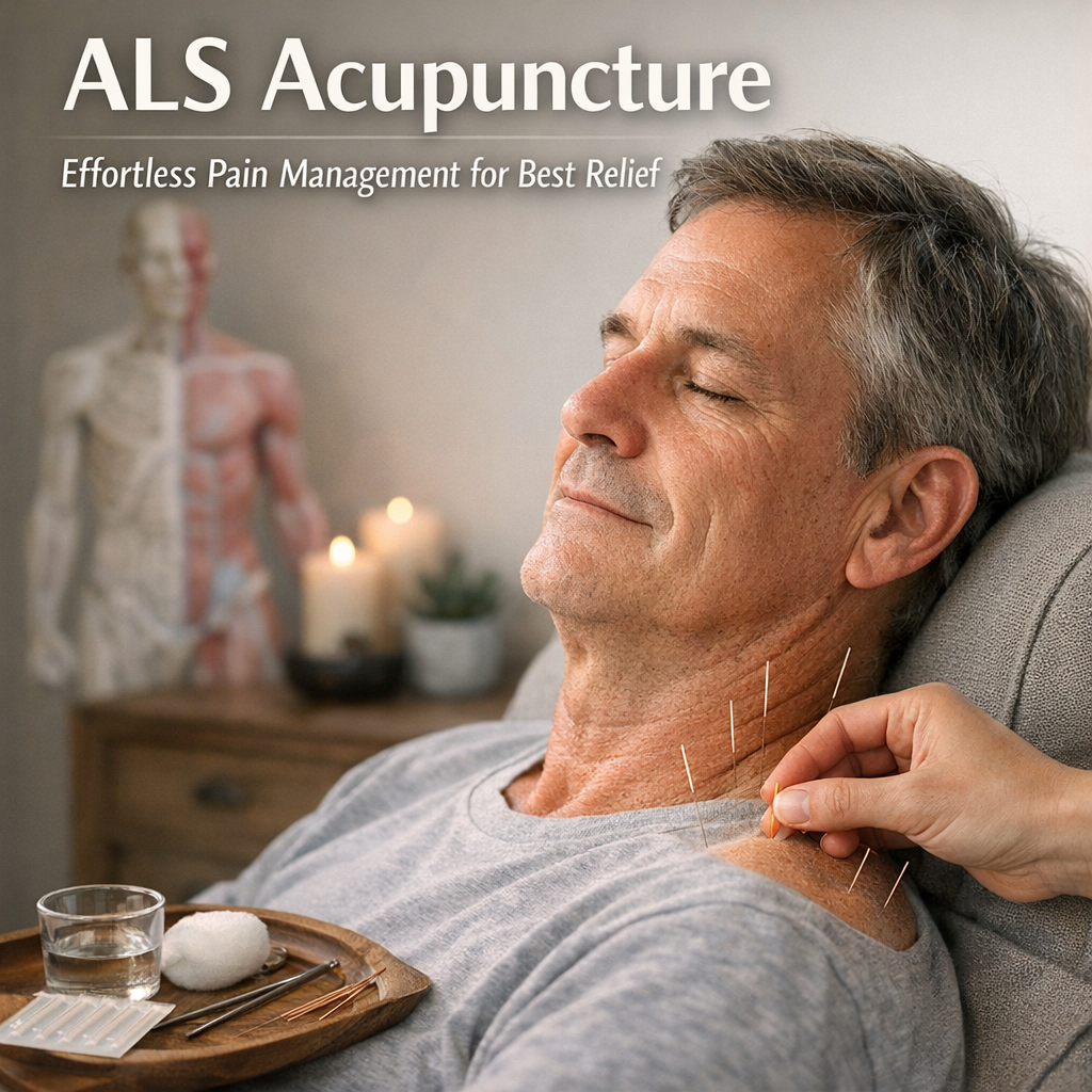 Illustration of ALS Acupuncture: Effortless Pain Management for Best Relief