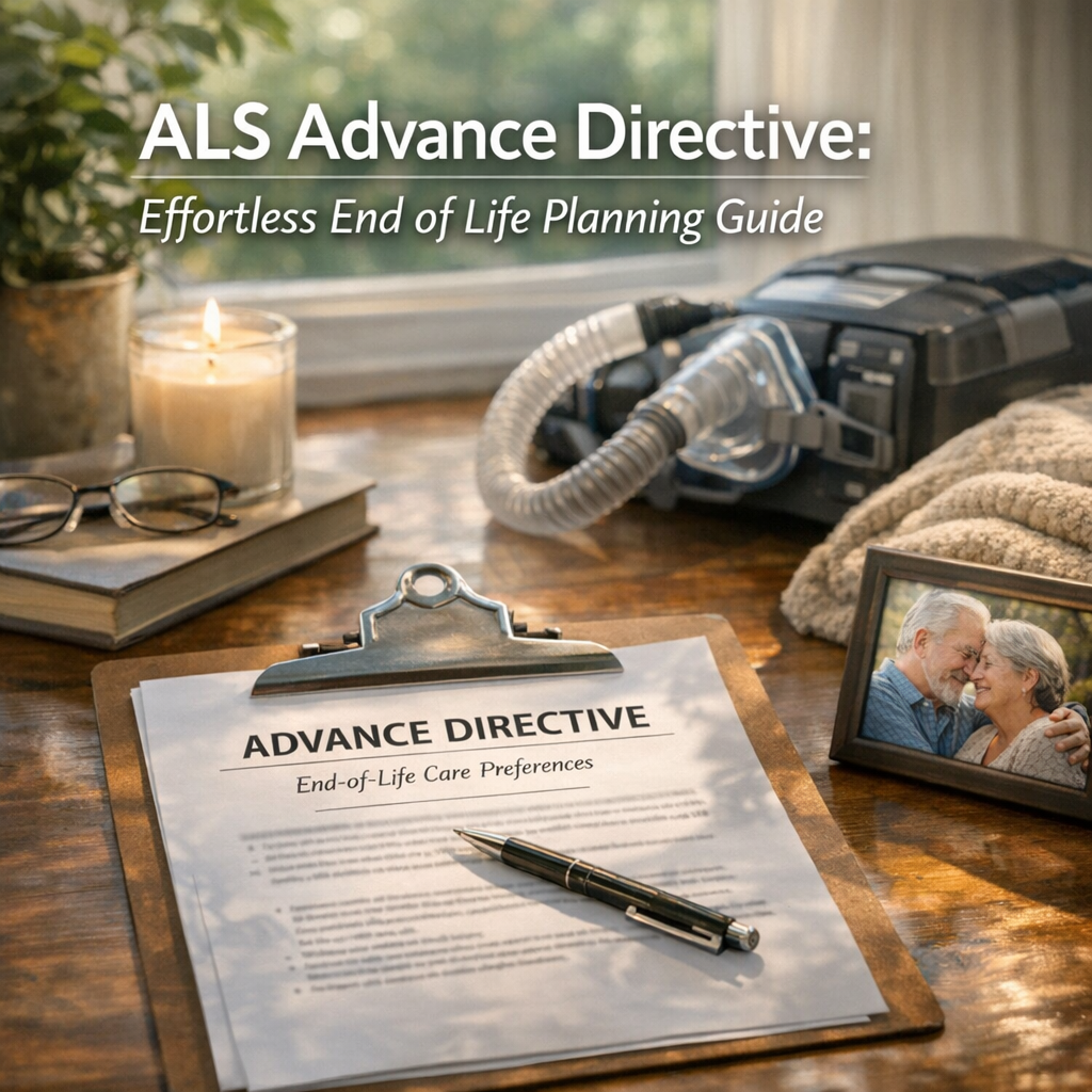 Illustration of ALS Advance Directive: Effortless End of Life Planning Guide