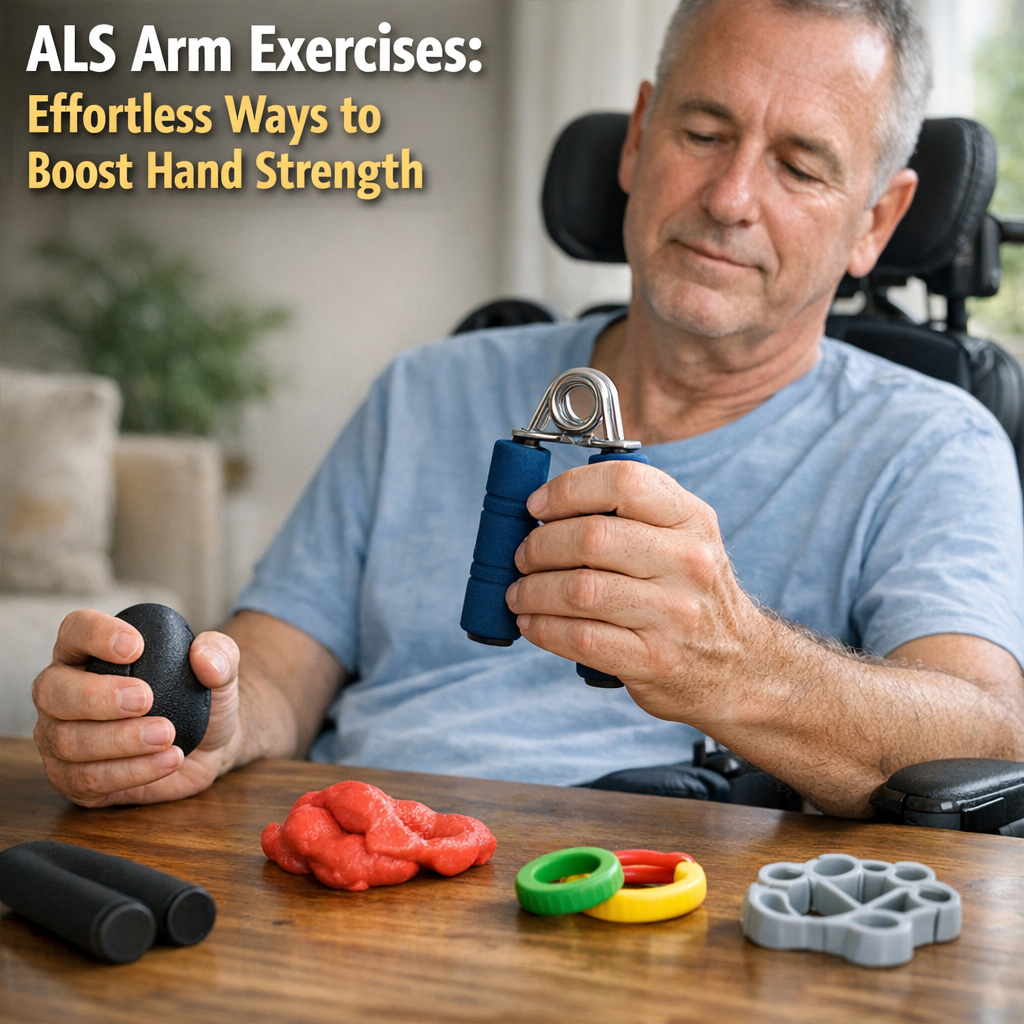 Illustration of ALS Arm Exercises: Effortless Ways to Boost Hand Strength