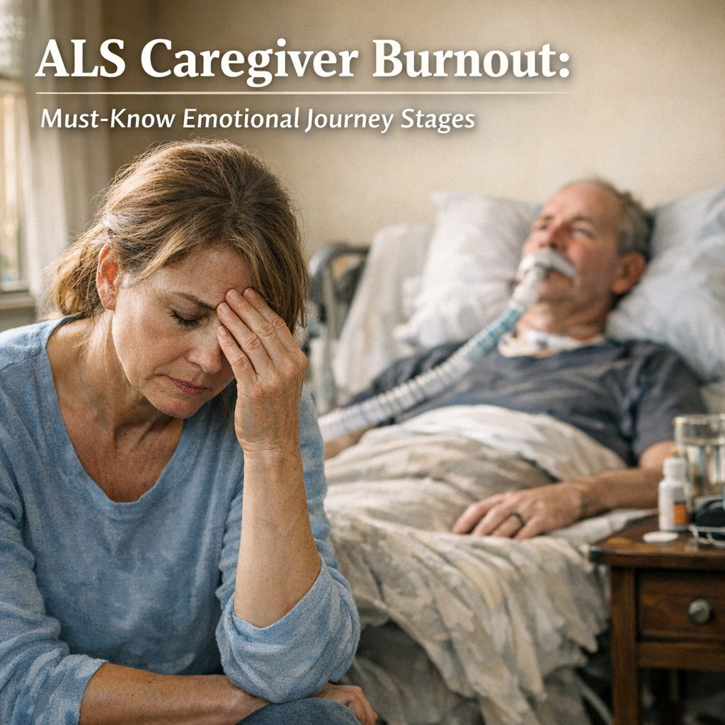 Illustration of ALS Caregiver Burnout: Must-Know Emotional Journey Stages