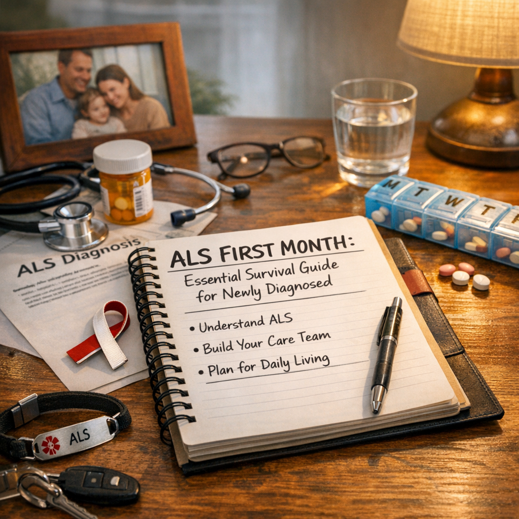 Illustration of ALS First Month: Essential Survival Guide for Newly Diagnosed