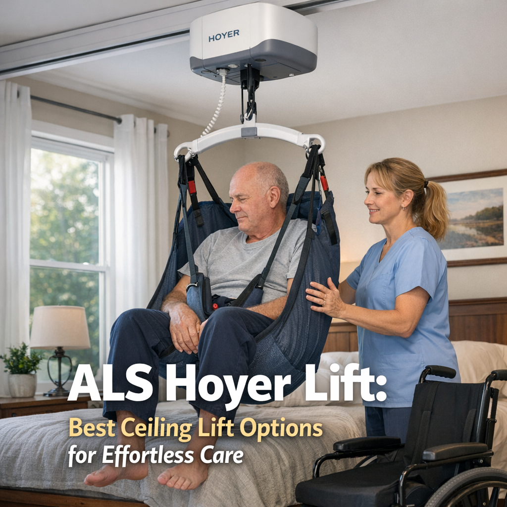 Illustration of ALS Hoyer Lift: Best Ceiling Lift Options for Effortless Care