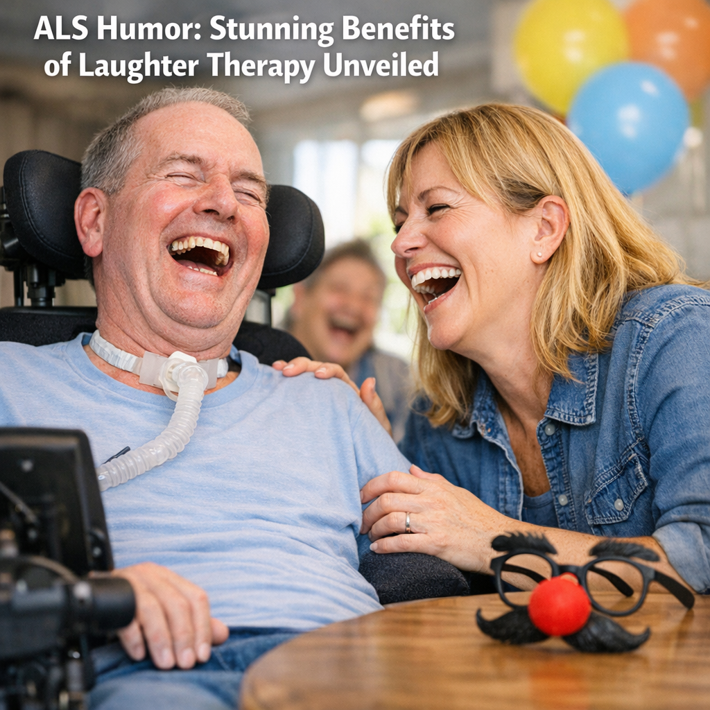 Illustration of ALS Humor: Stunning Benefits of Laughter Therapy Unveiled