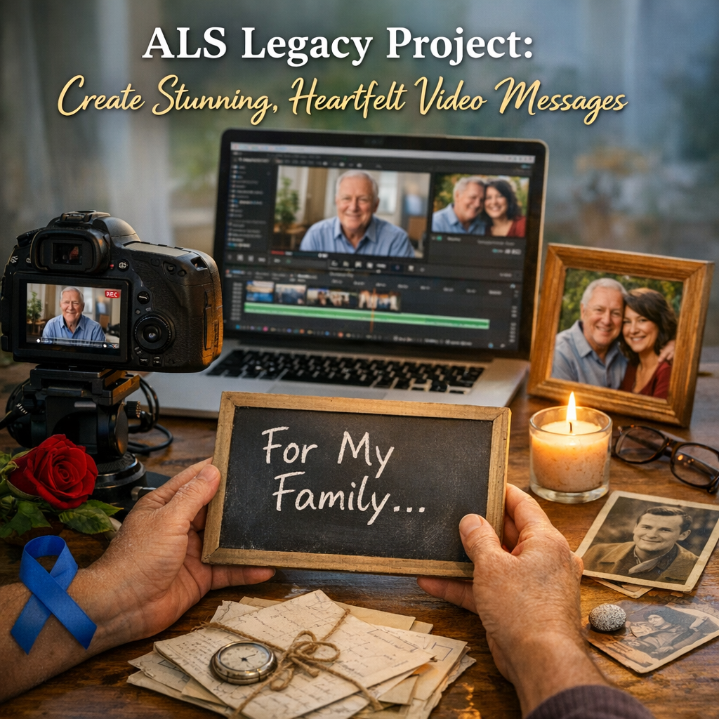 Illustration of ALS Legacy Project: Create Stunning, Heartfelt Video Messages