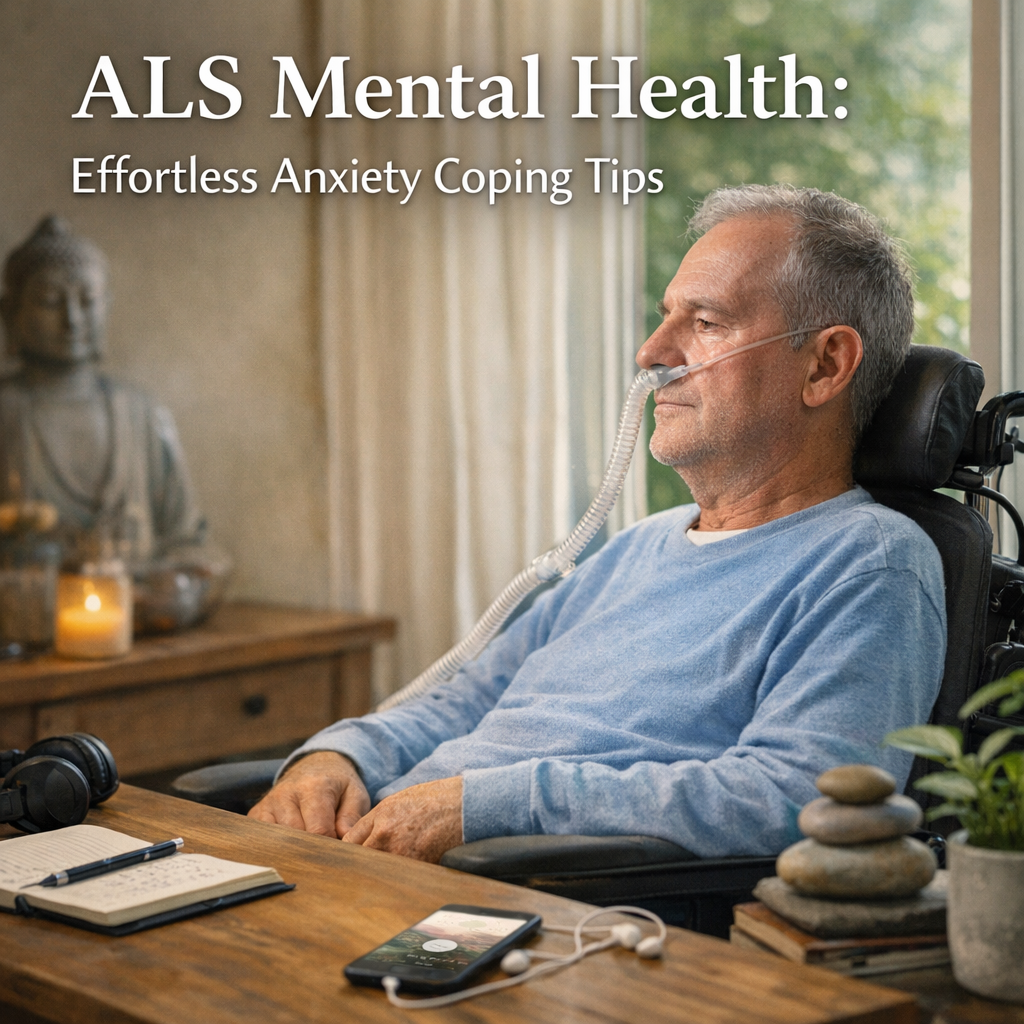 Illustration of ALS Mental Health: Effortless Anxiety Coping Tips