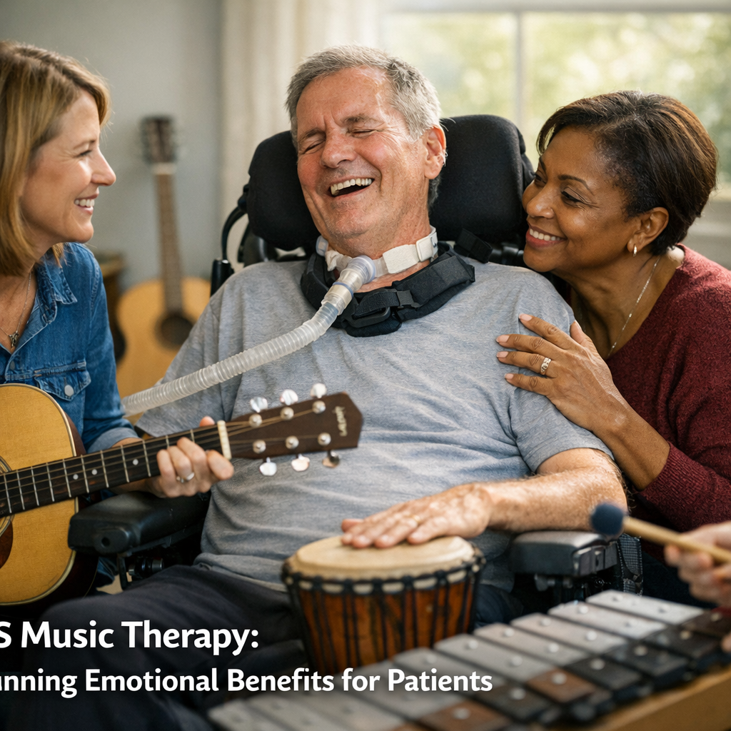 Illustration of ALS Music Therapy: Stunning Emotional Benefits for Patients