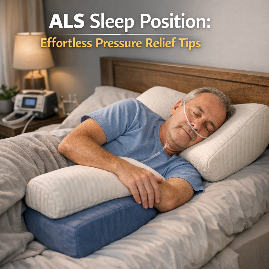 Illustration of ALS Sleep Position: Effortless Pressure Relief Tips
