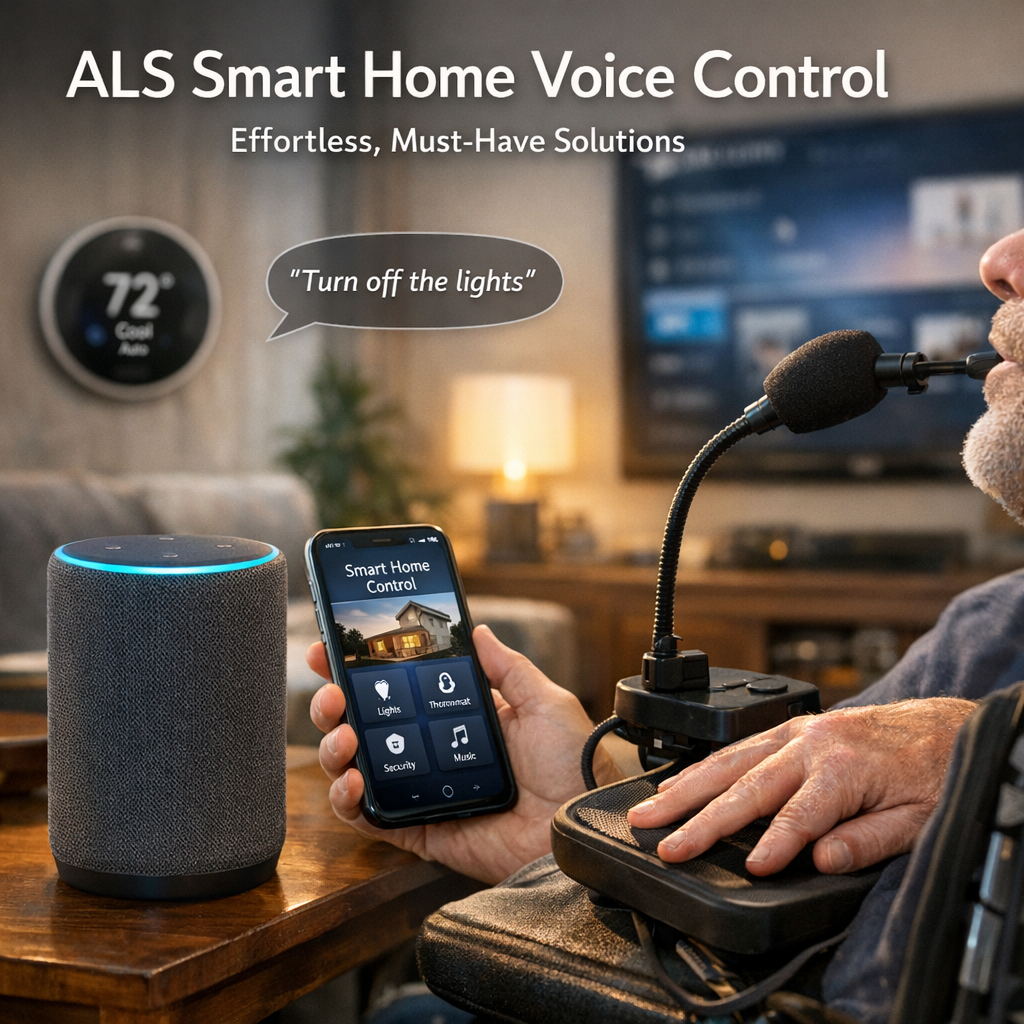 Illustration of ALS Smart Home Voice Control: Effortless, Must-Have Solutions
