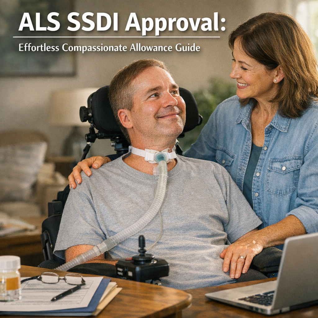Illustration of ALS SSDI Approval: Effortless Compassionate Allowance Guide