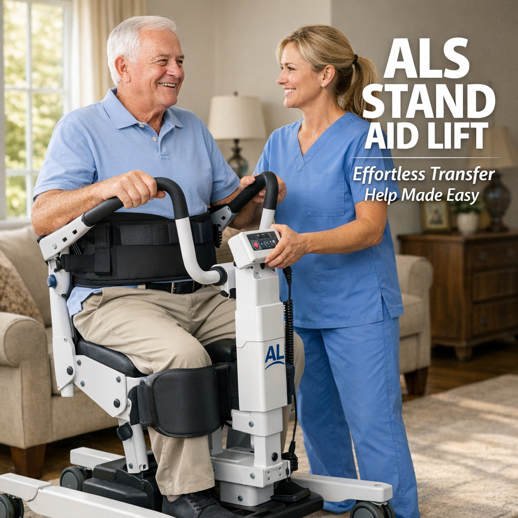 Illustration of ALS Stand Aid Lift: Effortless Transfer Help Made Easy