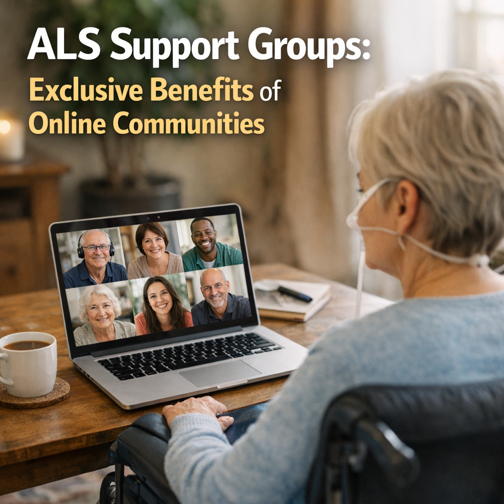 Illustration of ALS Support Groups: Exclusive Benefits of Online Communities