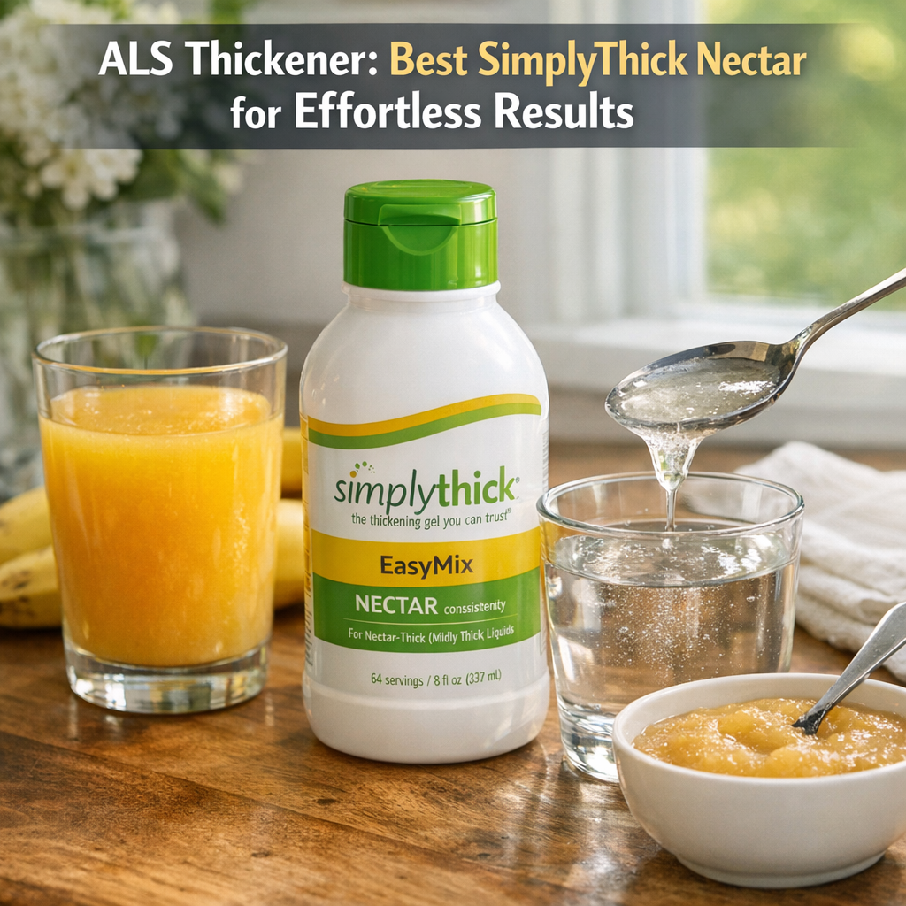 Illustration of ALS Thickener: Best SimplyThick Nectar for Effortless Results