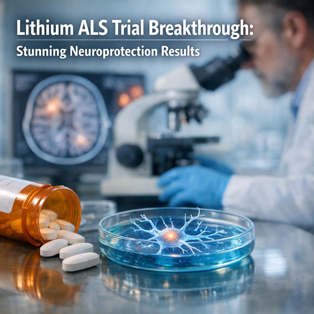 Illustration of Lithium ALS Trial Breakthrough: Stunning Neuroprotection Results